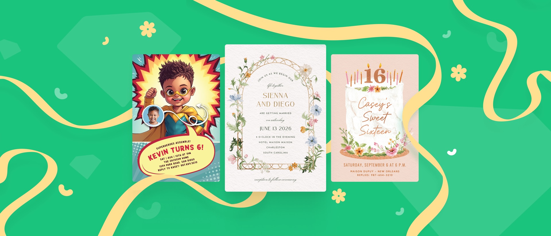 Invitation Maker: Cards & RSVP product page header