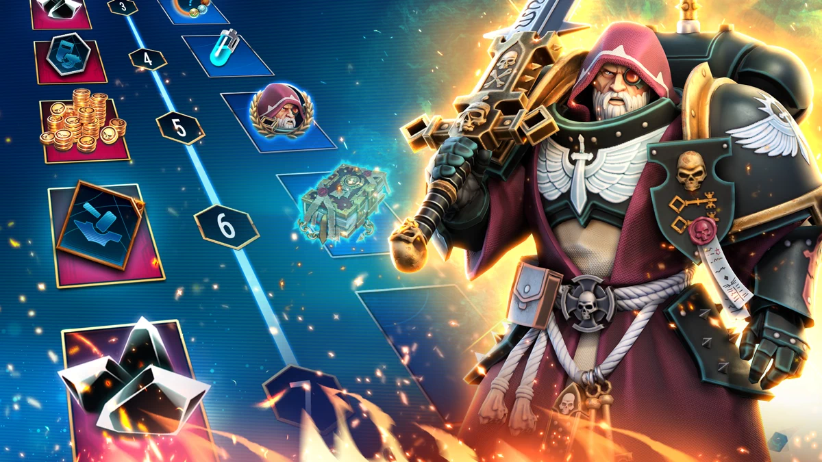 Warhammer 40,000: Tacticus ™ search result, In-app event: Unlock Forcas Oathsworn!