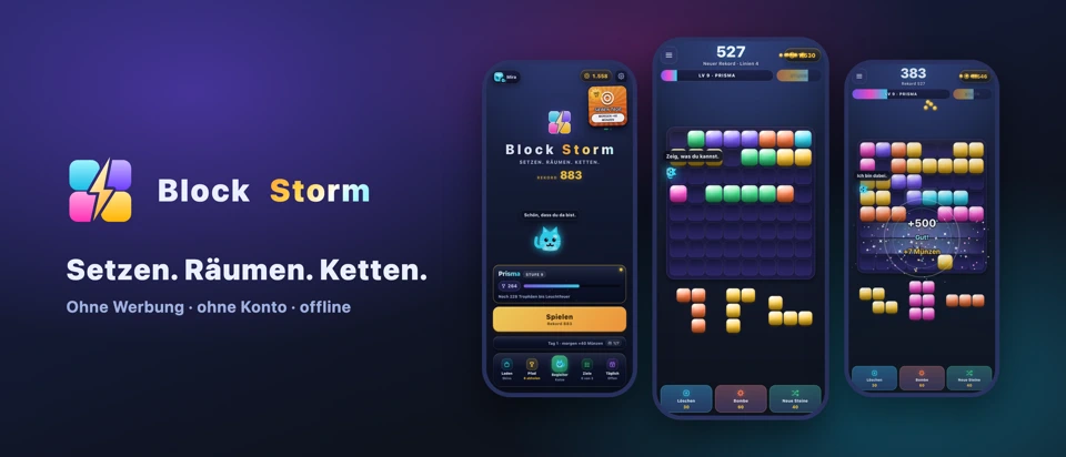 Block Storm App Store product page header