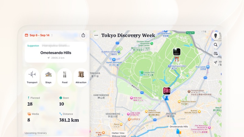 Placify - Map & Trip Planner 活动「Plan Bigger on iPad」配图