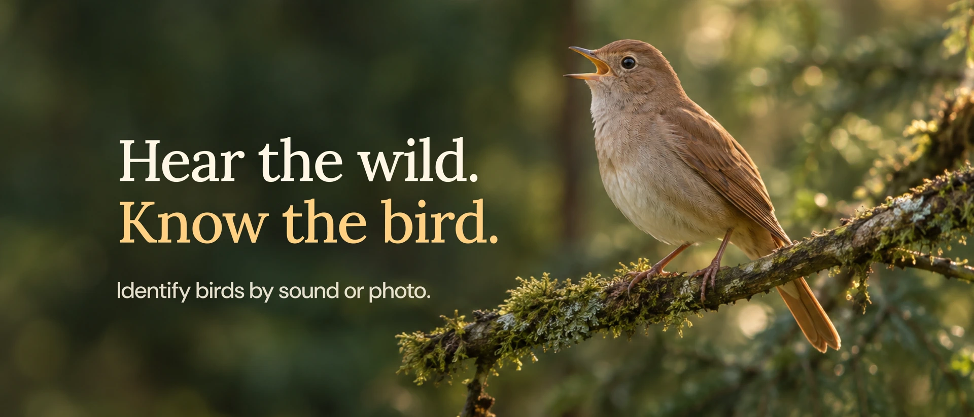 Bird Sound Identifier: Orniqa product page header