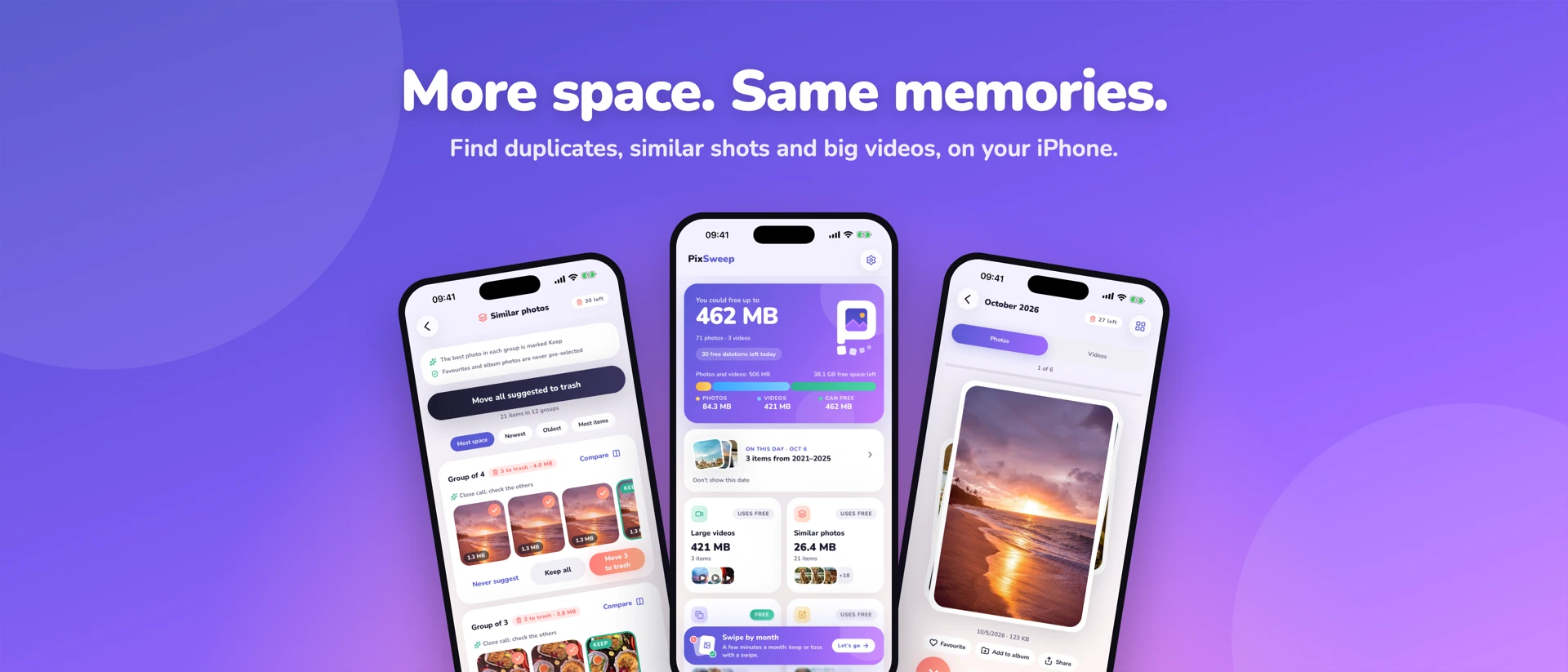 PixSweep: Photo Video Cleaner product page header