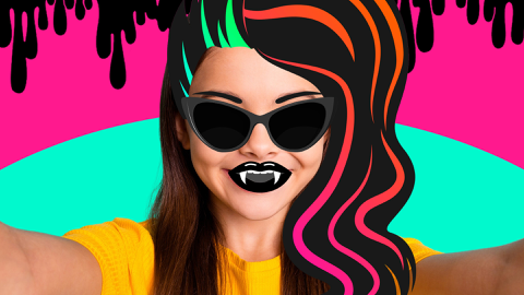 Read more about Monster Halloween funny face