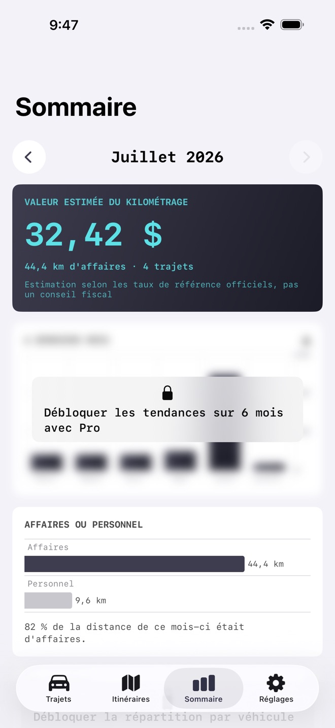 MileMark : Kilométrage capture d’écran 3