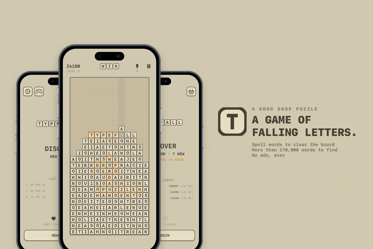 Typefall - Word Drop Puzzle search result