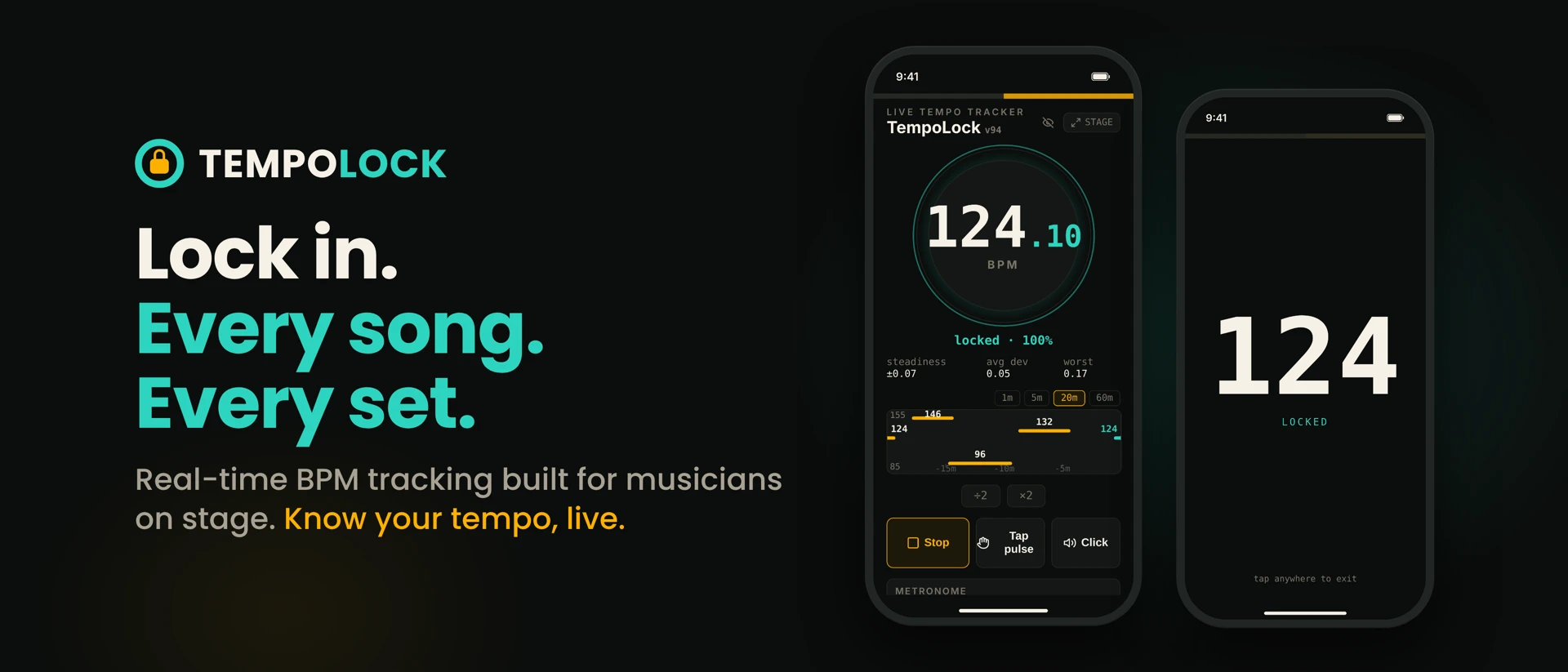 TempoLock product page header