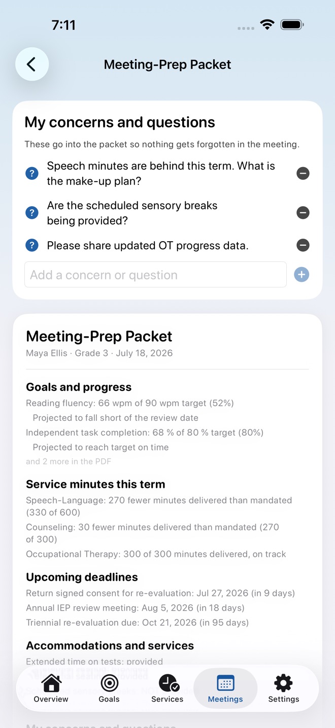 BrightPath: IEP Organizer screenshot 5
