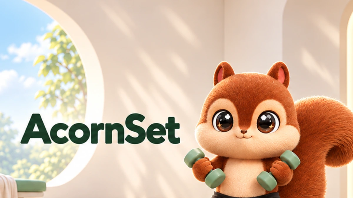 AcornSet: Workout Tracker App Store product page header