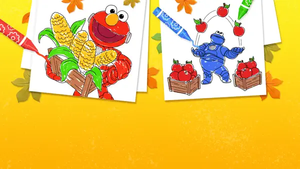 Harvest Time Colouring Pages