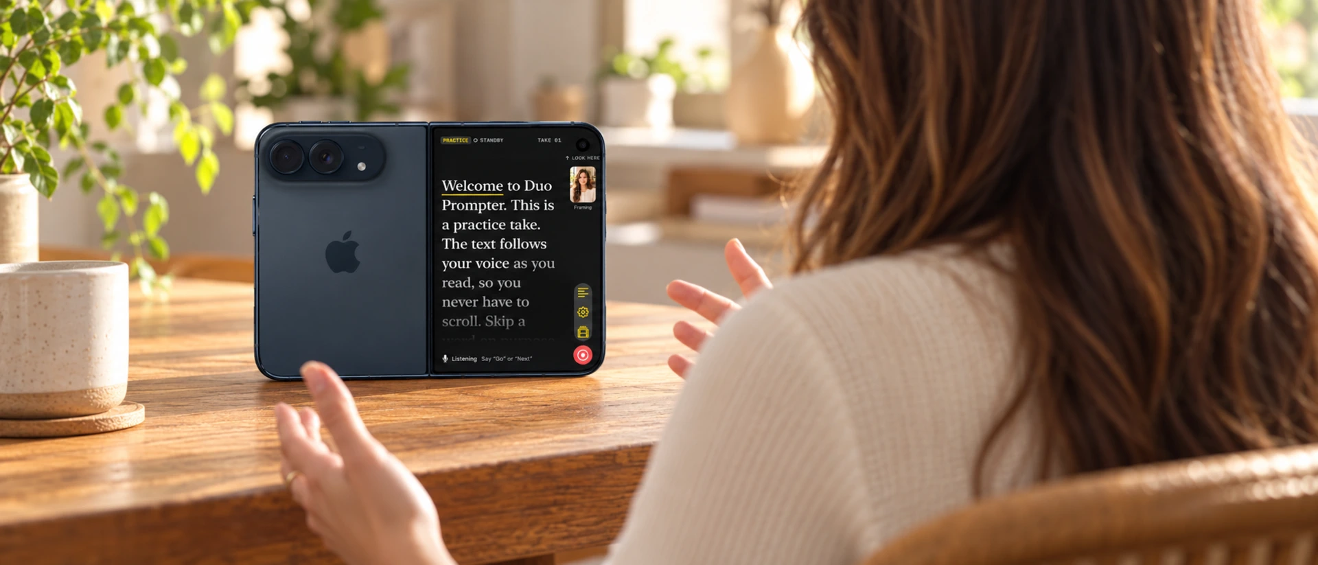Take01: Teleprompter Studio product page header