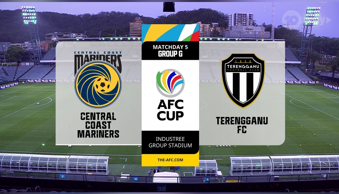 Central Coast Mariners vs Terengganu FC AFC Cup Apple TV (AU)