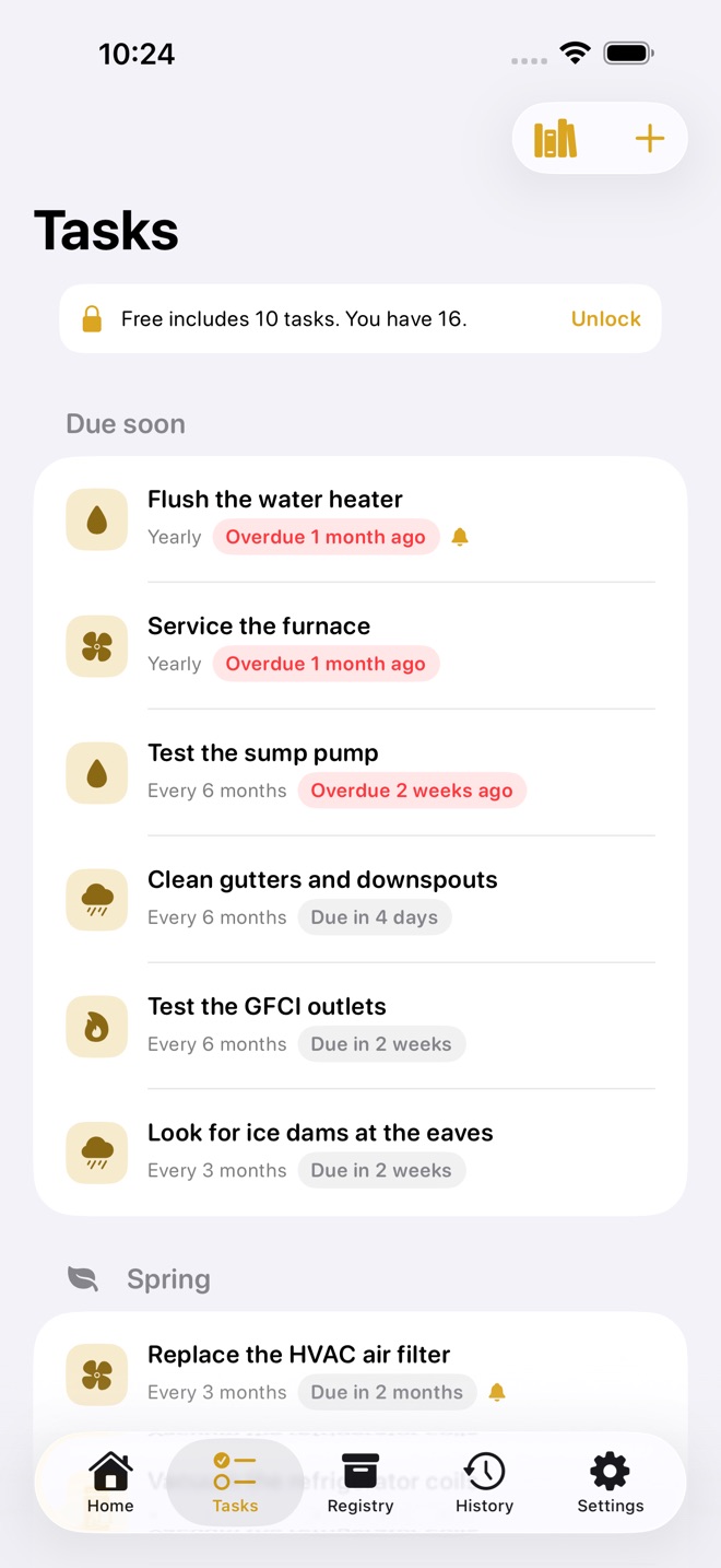 HavenLog: Home Upkeep capture d’écran 2