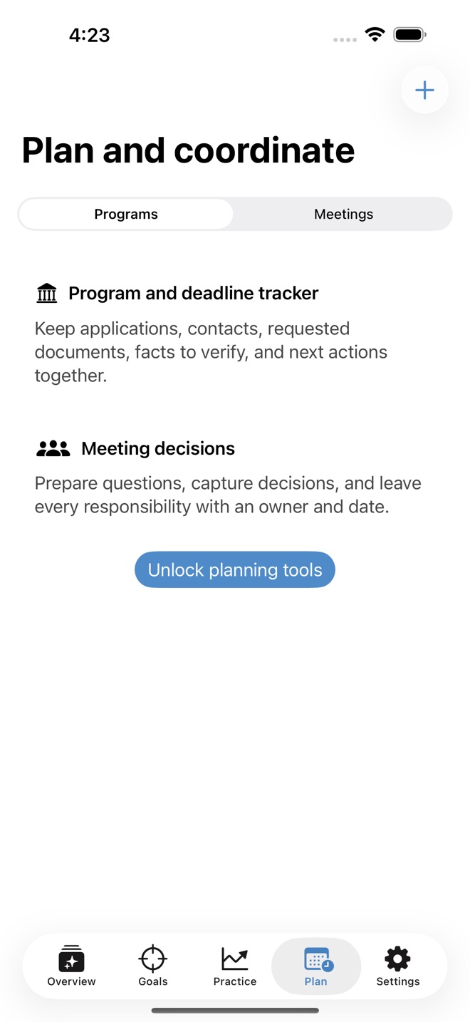 AdultReady: Transition Plan screenshot 4