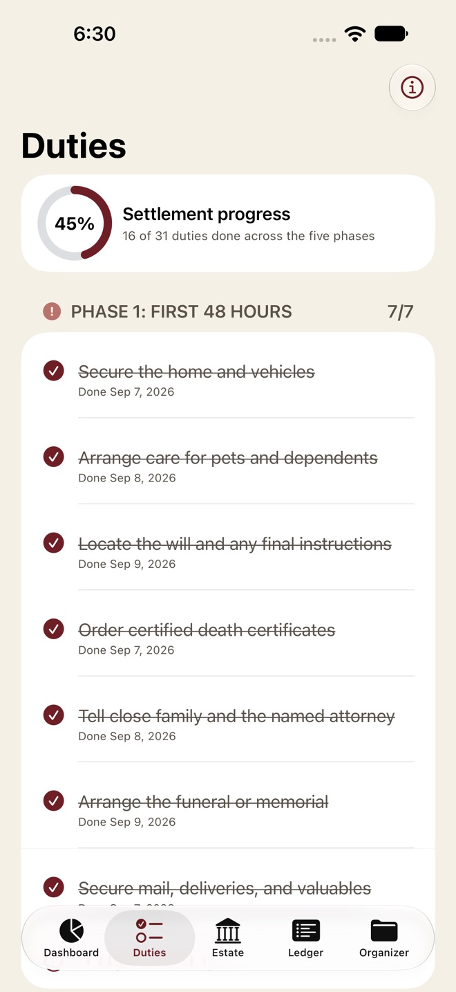 ExecutorKit: Probate Organizer screenshot 6