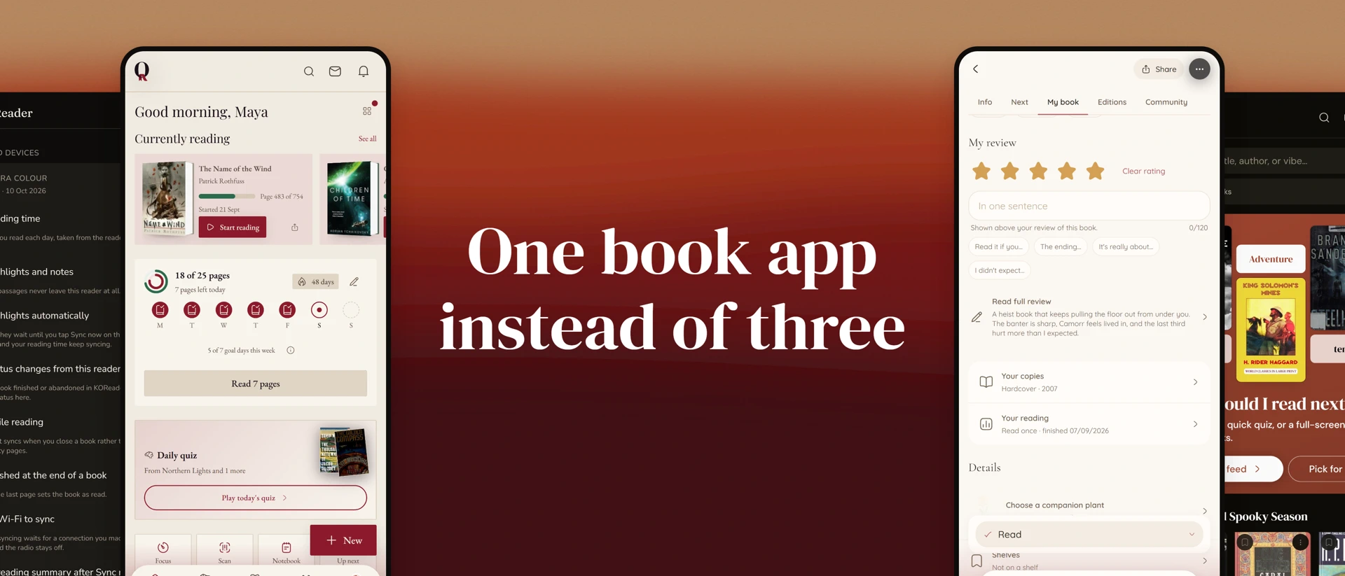 Seekquel - Book Tracker product page header