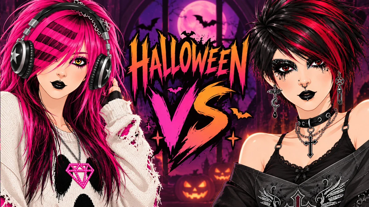 Emo-Anziehspiel search result, In-app event: Halloween Outfits