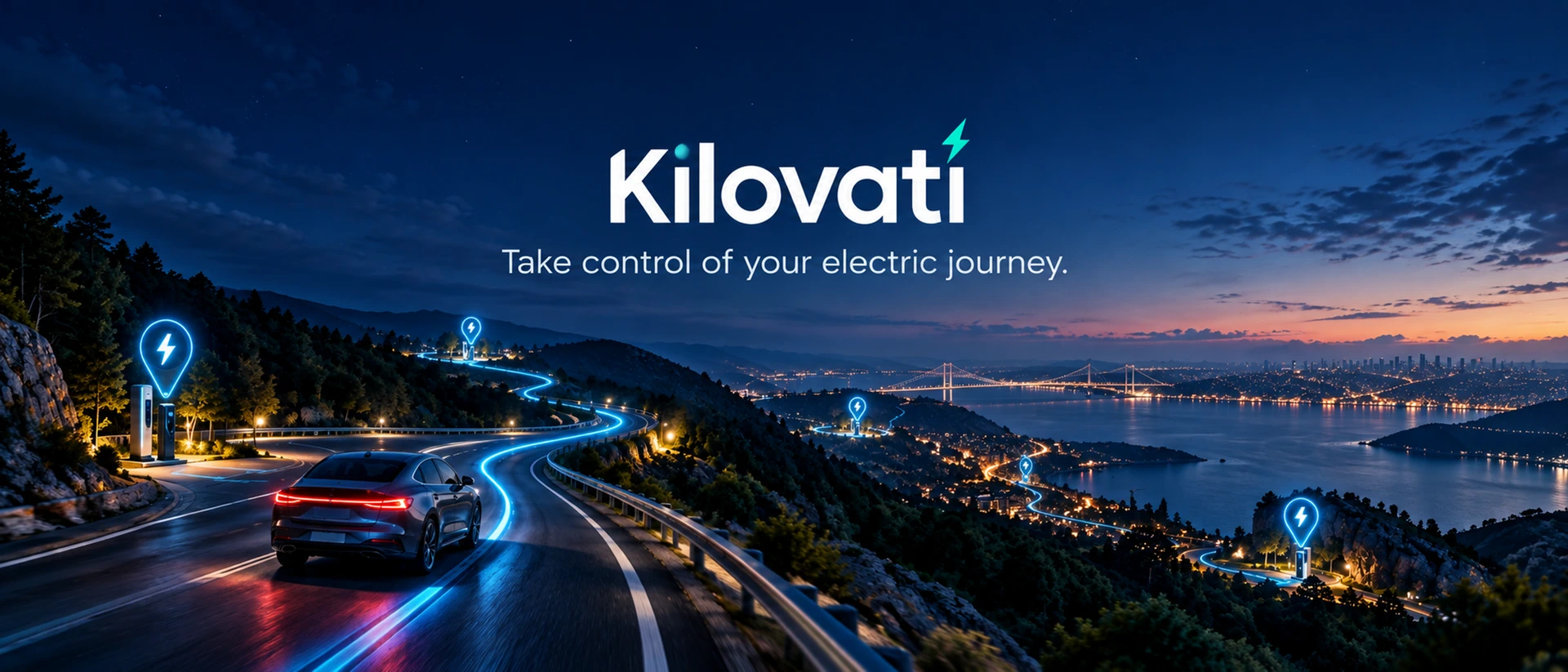 Kilovati: EV Charging Stations product page header