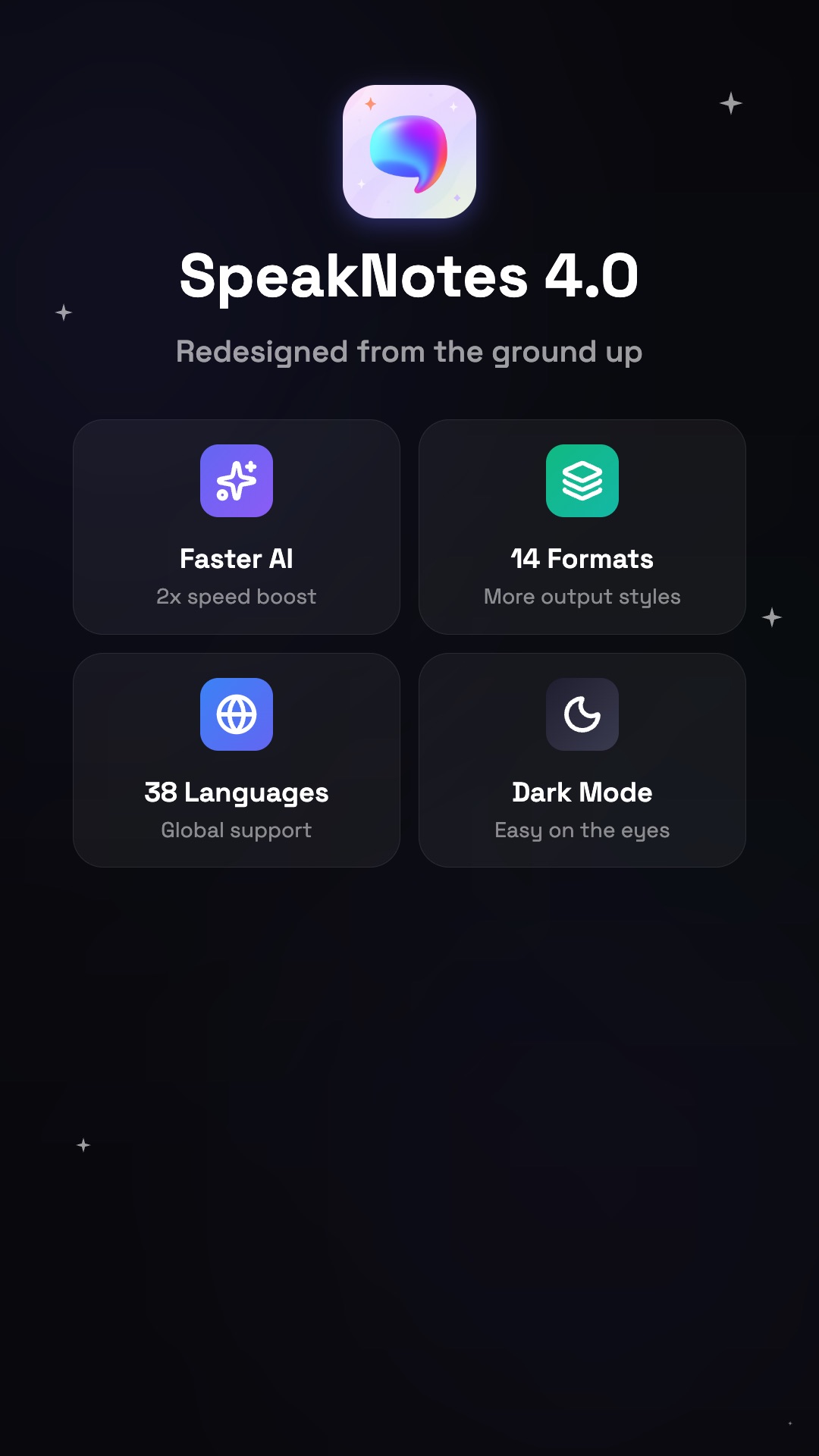 Introducing SpeakNotes 4.0