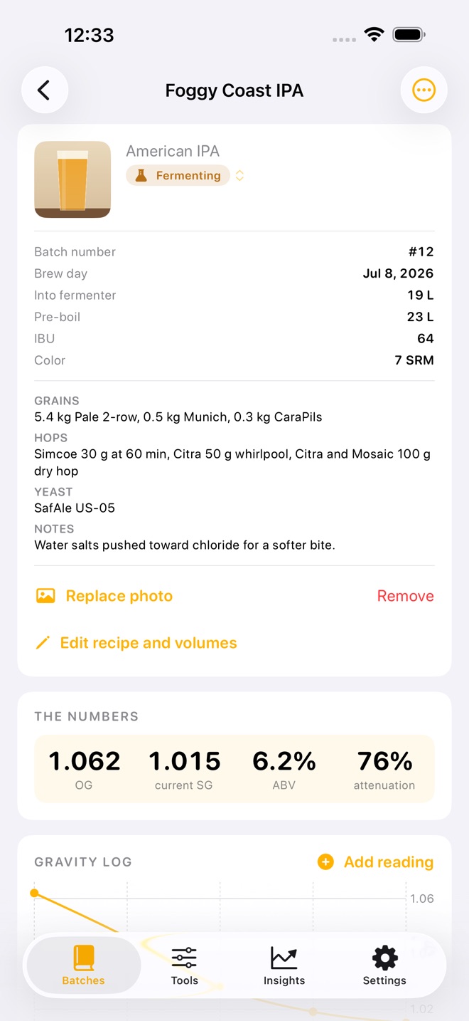 BrewBatch: Carnet de brassage capture d’écran 4