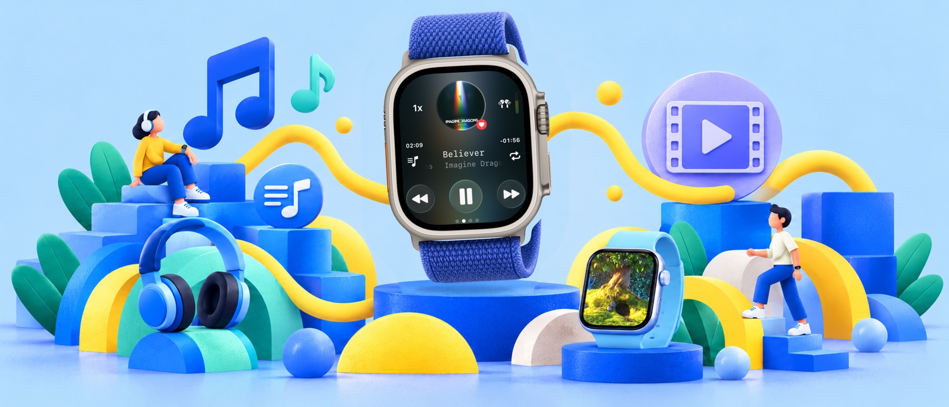 Player for Watch product page header