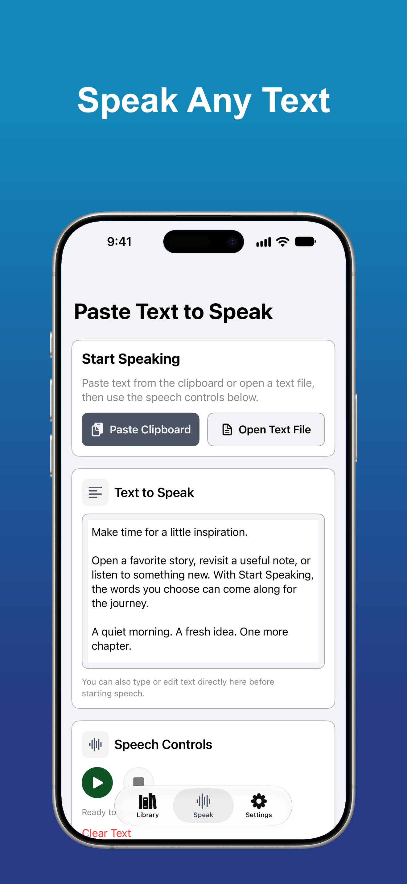 Start Speaking iPhone screenshot 3