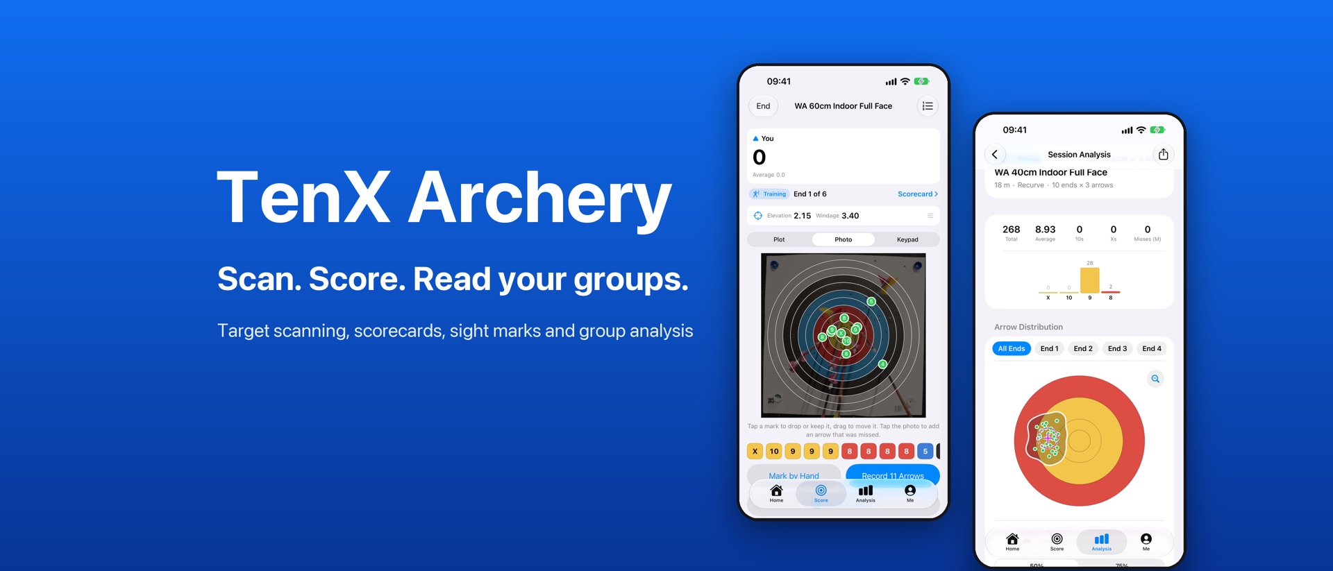 TenX Archery product page header