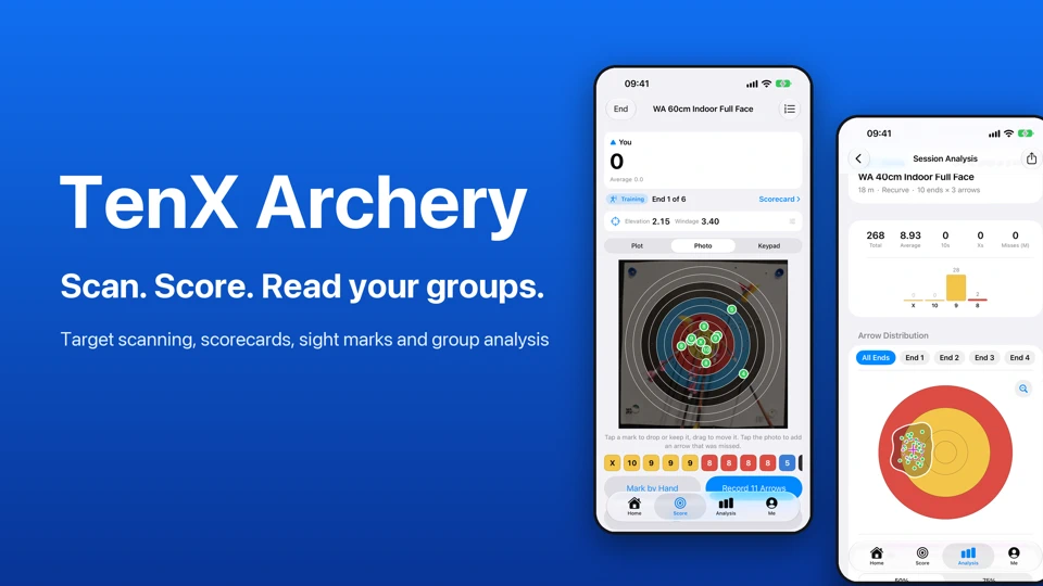 TenX Archery App Store product page header