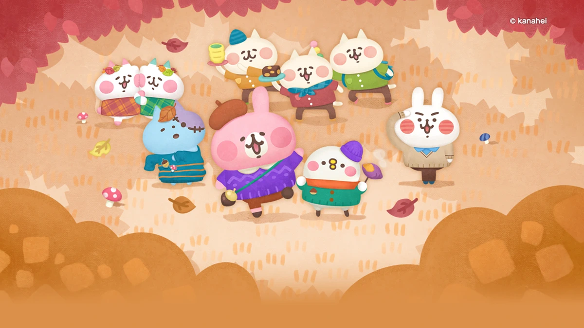 LINE Bubble 2 search result, In-app event: Kanahei's Small animals Tie-Up