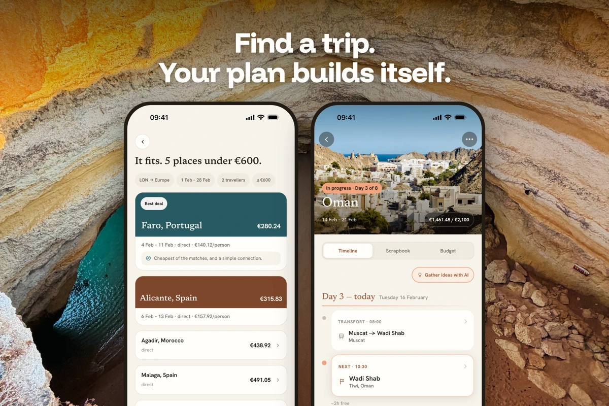 Solvago: Trip Planner search result