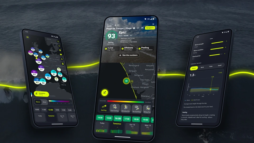 4Shor: Wave & Wind Forecast App Store product page header