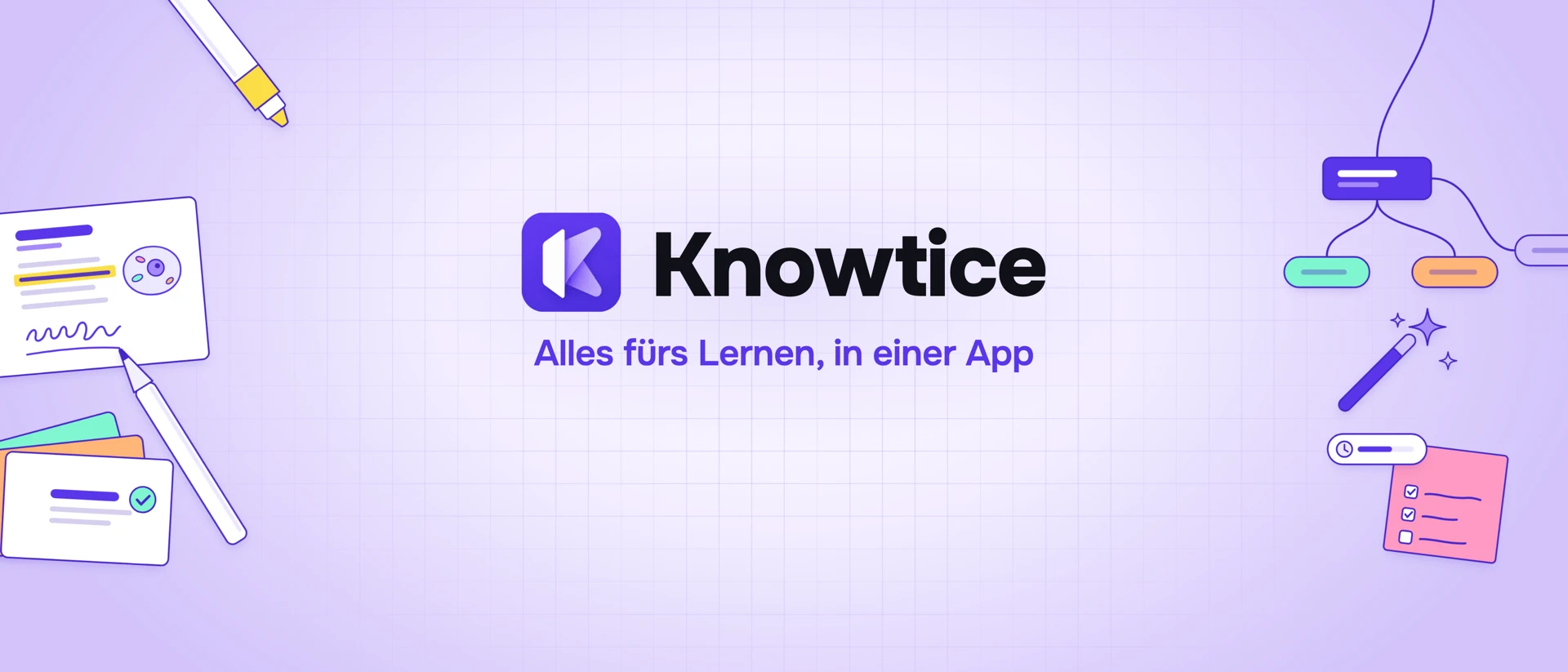Knowtice product page header