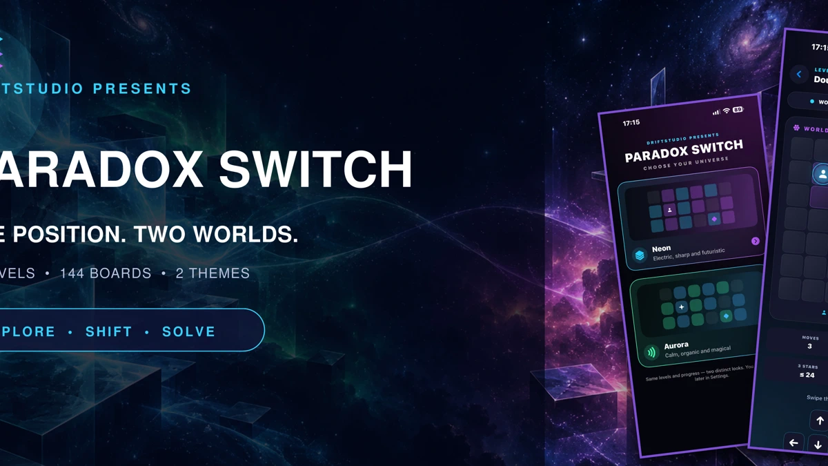 Paradox Switch App Store product page header