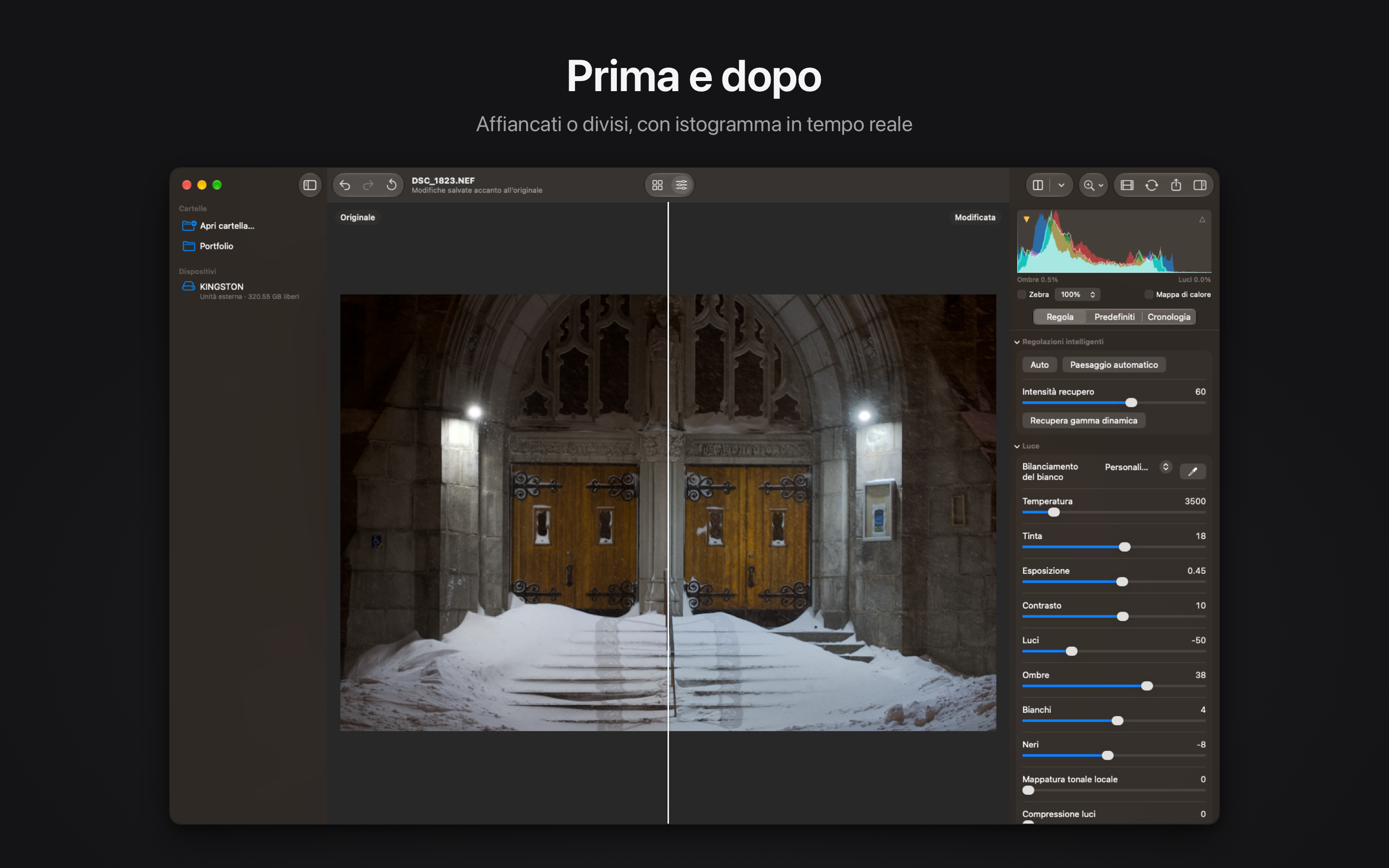 Rawed: RAW Photo Editor macOS screenshot 2 showing app interface