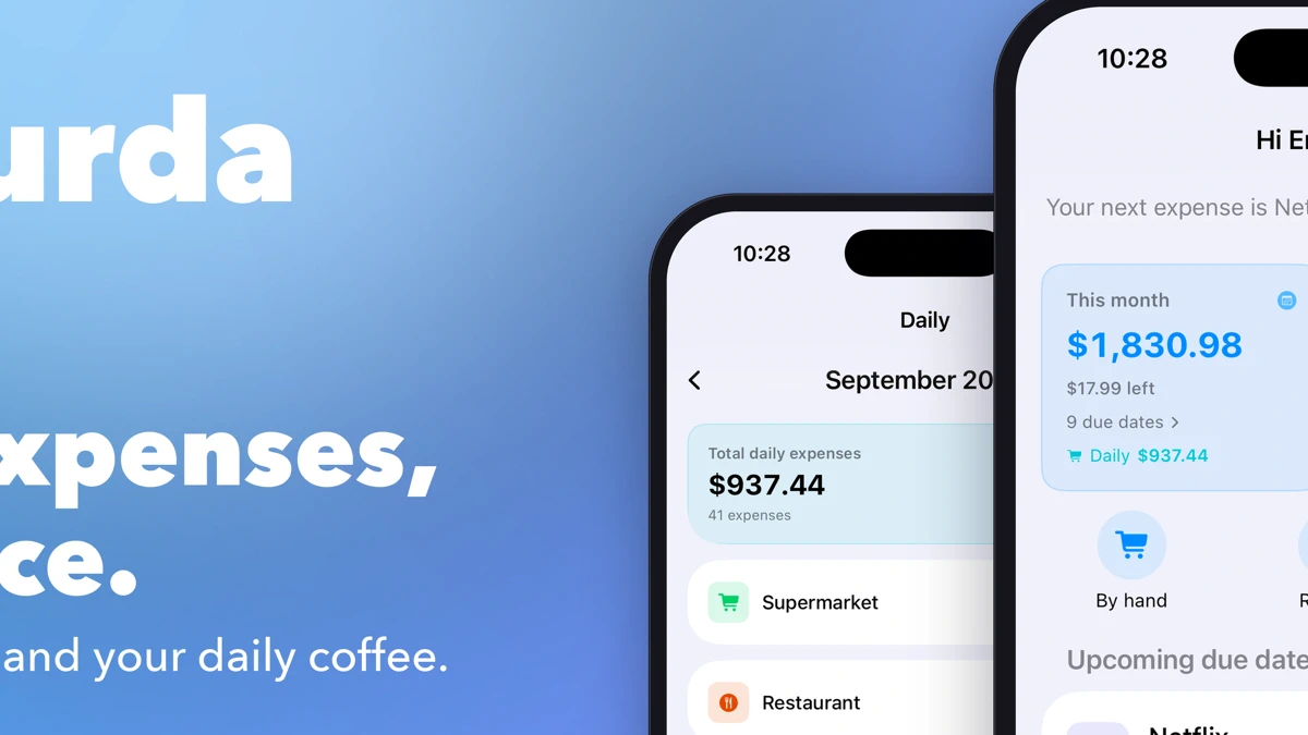 Skurda - Expense Tracker App Store product page header