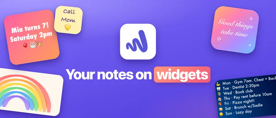 Sticky Notes Widgets: Jot