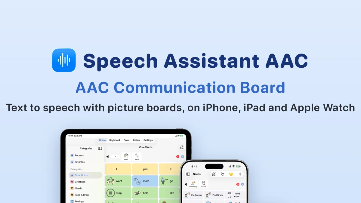 Speech Assistant - AAC Pad App Store product page header