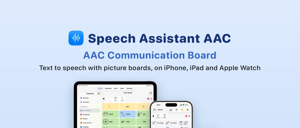 Speech Assistant - AAC Pad App Store product page header