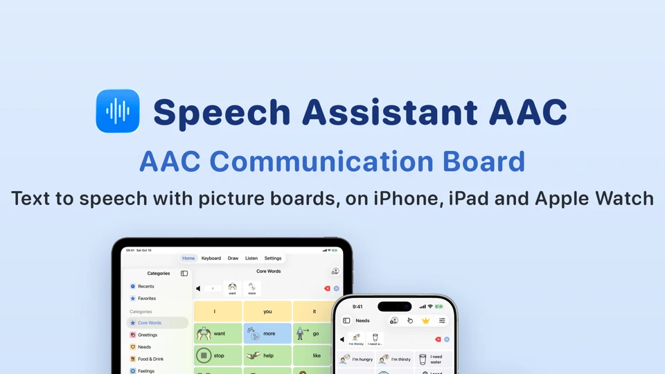 Speech Assistant - AAC Pad App Store product page header