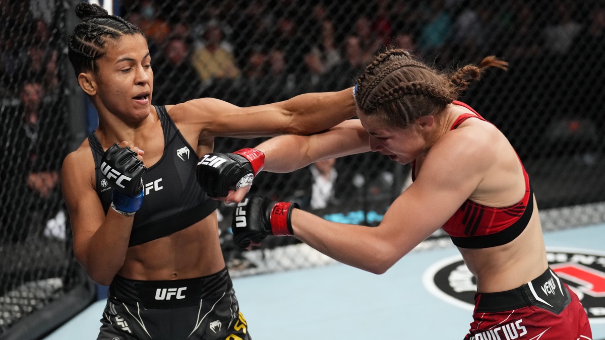 Jasmine Jasudavicious vs. Natalia Silva - UFC Fight Night: Kattar vs ...