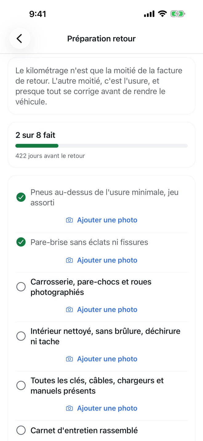 LeasePace : Suivi Kilométrage capture d’écran 4