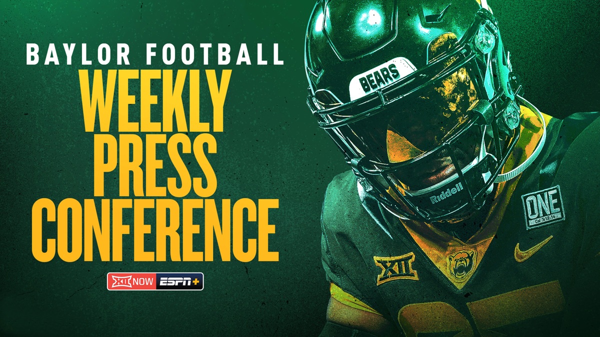 Baylor Football Press Conference College Football Apple TV