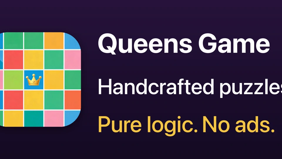 Queens Game: Logic Puzzle App Store product page header