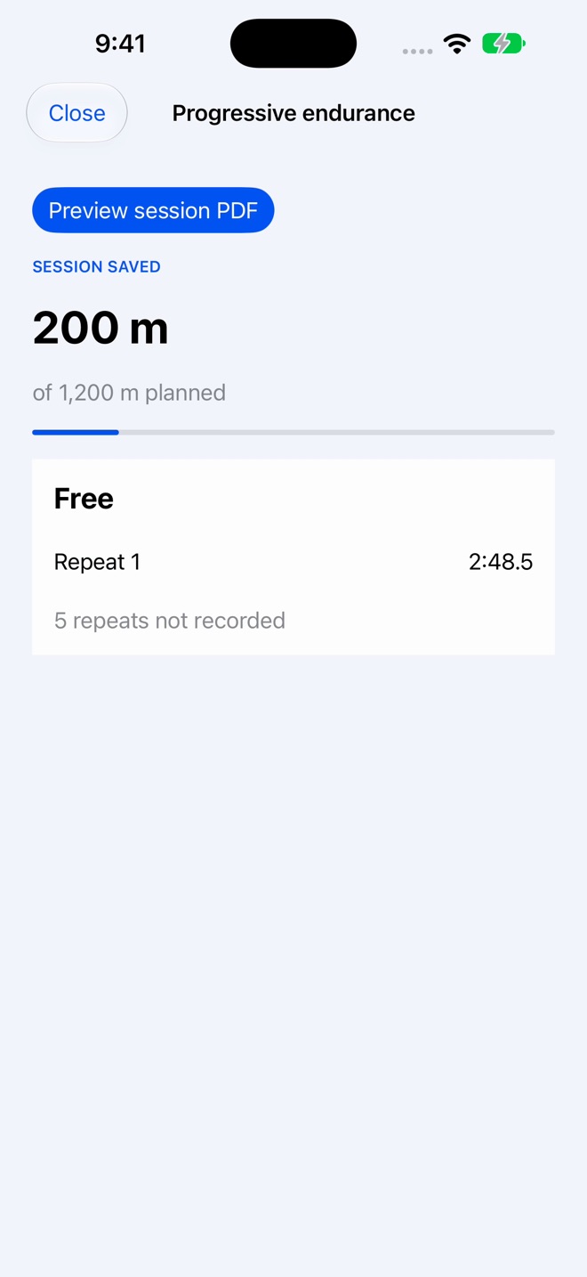 SwimSet: Swim Workout Tracker screenshot 6