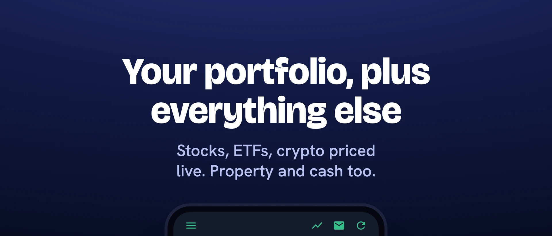 TrackMyStack Net Worth Tracker product page header