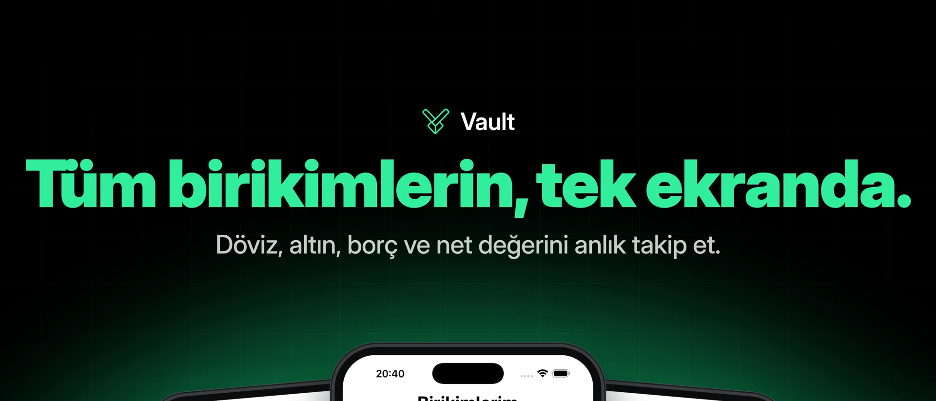 The Vault product page header