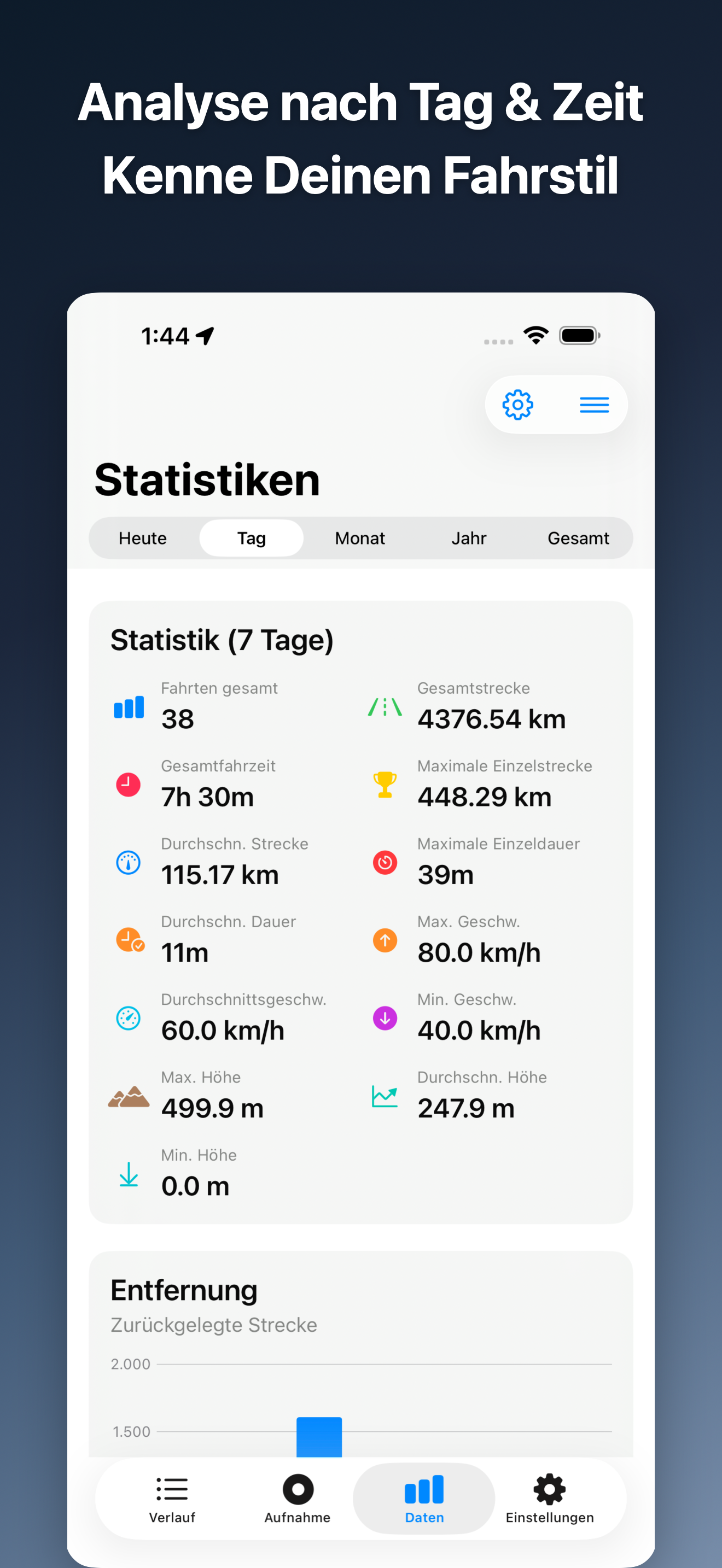 DriveTracker - Driving Log iOS screenshot 5 showing app interface