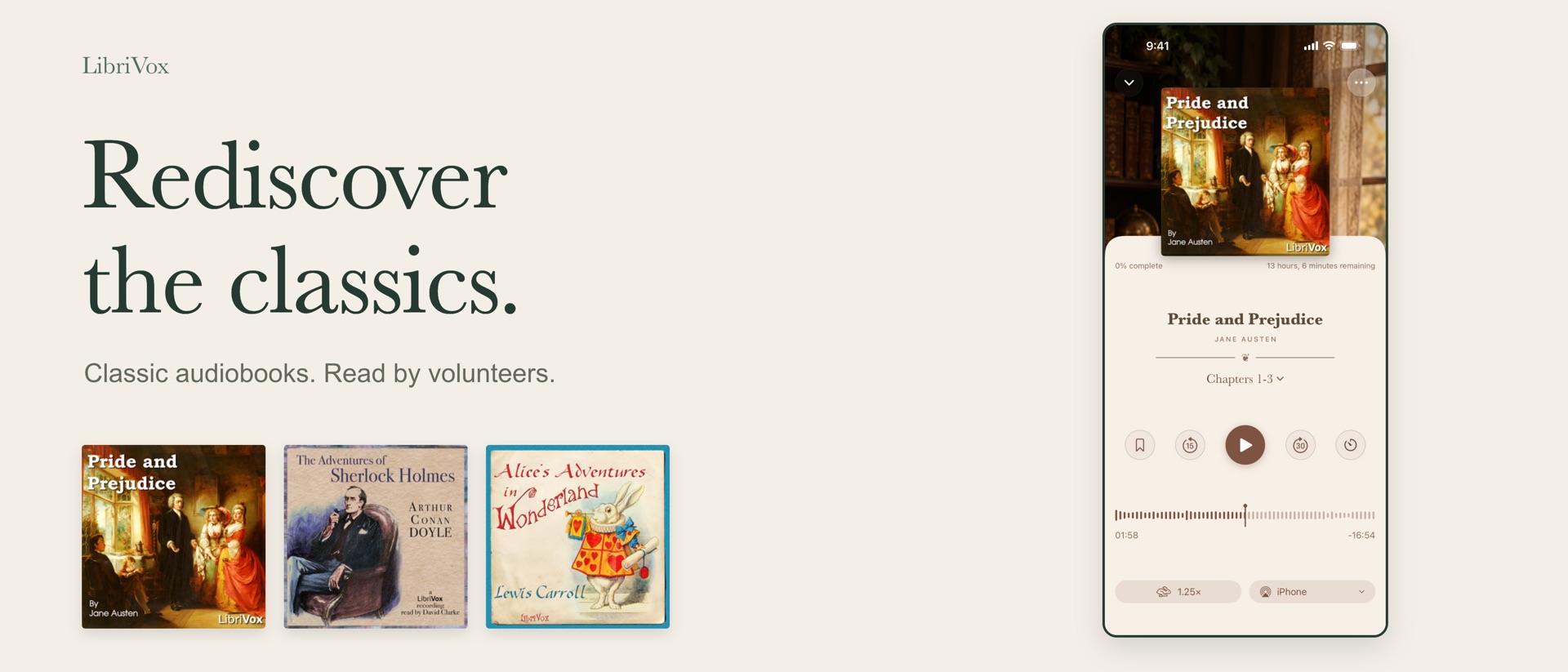 LibriVox Audiobooks – Ad-Free product page header