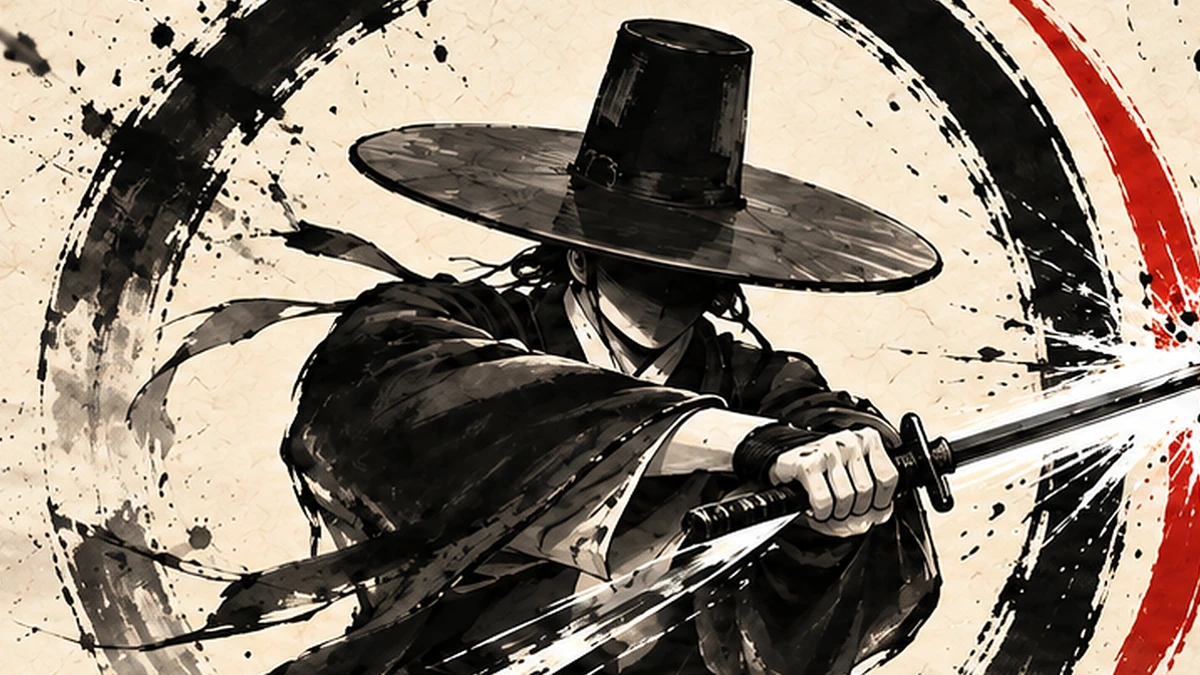 Ink Parry: Seonbi Swordsman App Store product page header