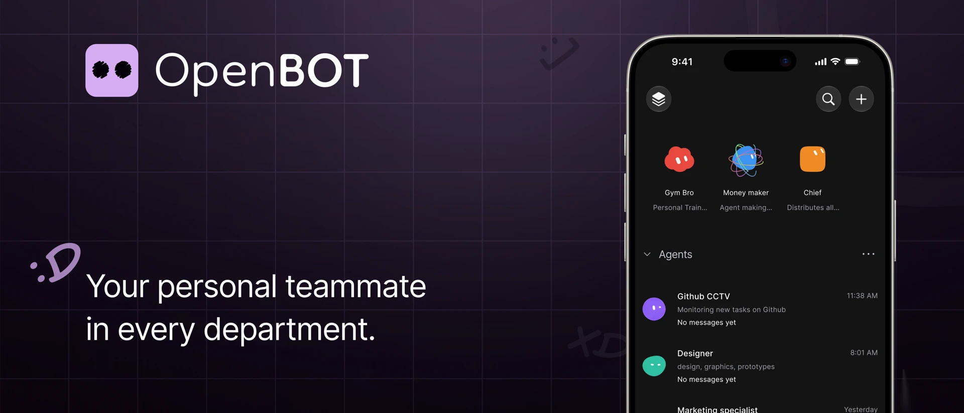 OpenBot.run product page header