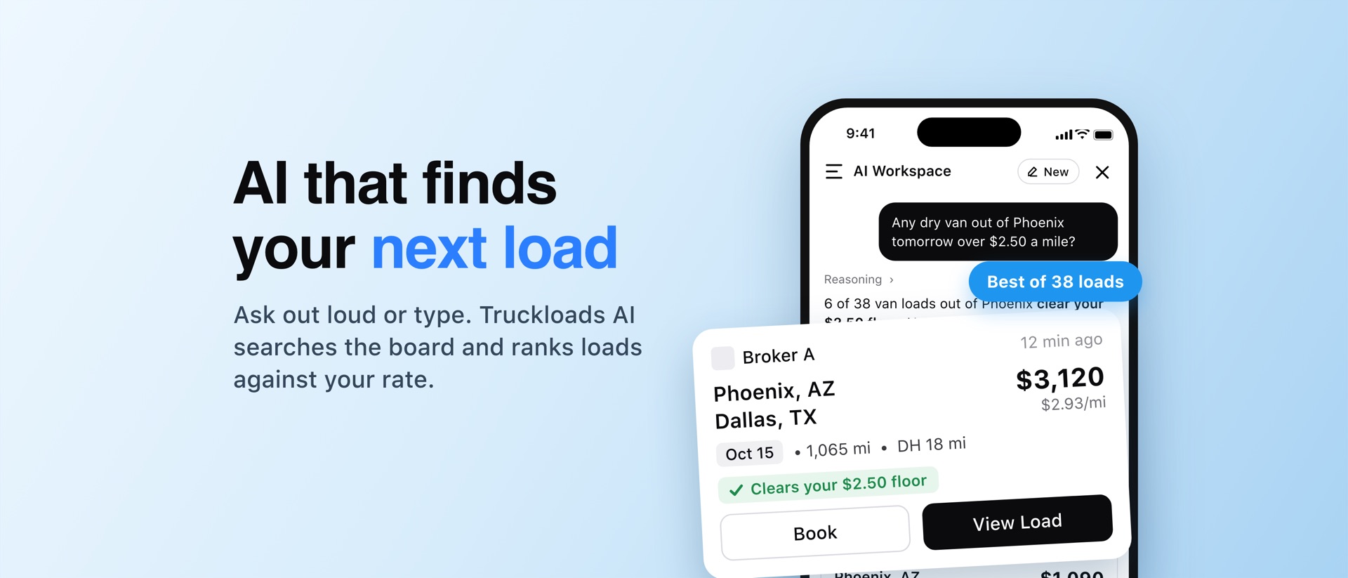 Trucker Path Load Board product page header